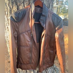 LaMatta Vintage Women’s Italian Genuine Leather Bomber Jacket. European size 50.